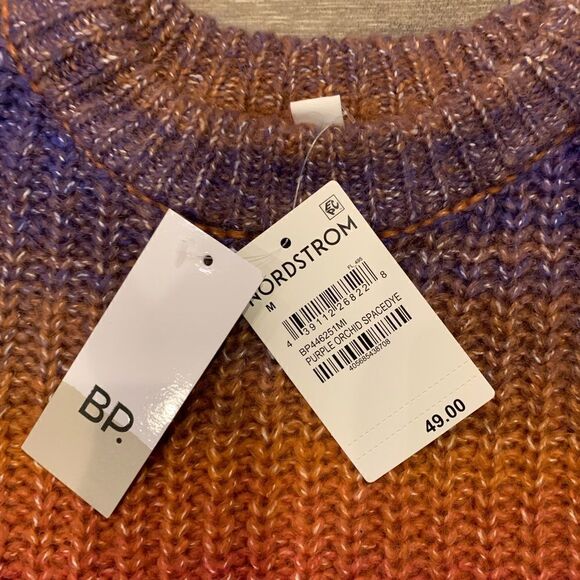 BP Nordstrom NWT Space Dye Crewneck Sweater.  Size: M. - Picture 3 of 6